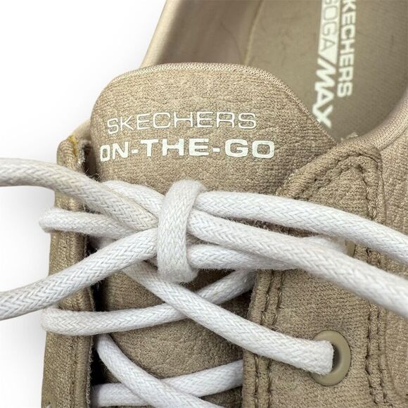 Skechers On-The-Go Flex Lite Eclipse Walking Shoes Beige Athleisure Preppy Foam - Picture 5 of 14